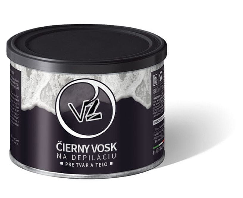 VivoVita BLACK WAX – depilačný vosk s obsahom bambuckého masla (XXL balenie, 400 ml)